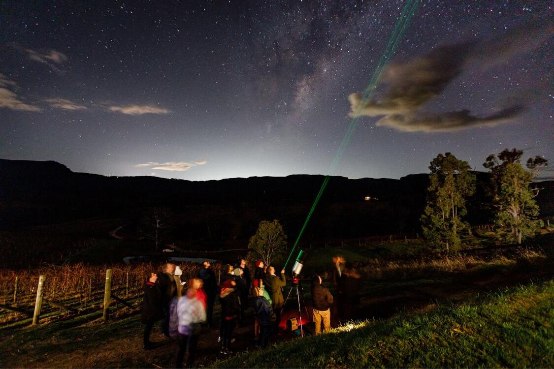 STARGAZING UNDER THE ORANGE SKY at BORRODELL